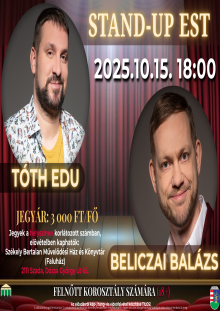 Stand-up est a Faluházban (10.15)