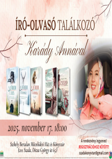 Író-olvasó találkozó Karády Annával (11.17.)