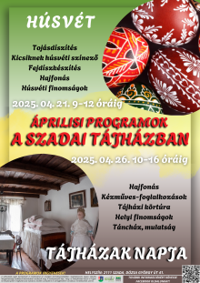 Tájházi programok áprilisban